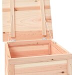 vidaXL Boîte à coussins d'extérieur 50x50x56 cm Bois de sapin massif