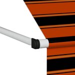 vidaXL Auvent manuel rétractable 150 cm Orange et marron