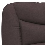 vidaXL Coussin de tête de lit marron foncé 200 cm tissu