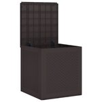 vidaXL Coffre de rangement jardin Marron 55x53x57 cm PP