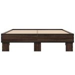 vidaXL Cadre de lit sans matelas chêne marron 120x190 cm