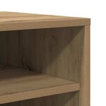 vidaXL Armoire à chaussures chêne artisanal bois d'ingénierie