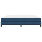 vidaXL Lit à ressorts avec matelas Bleu 200 x 200 cm tissu