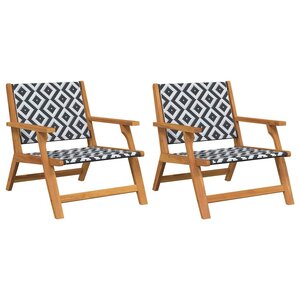 vidaXL Mobilier de jardin 2 Pièces Blanc 67 x 78 x 73cm