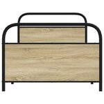 vidaXL Cadre de lit sans matelas 107x203 cm chêne sonoma