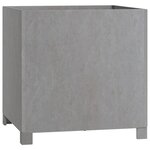 vidaXL Jardinières avec pieds 2 Pièces Rouillé 50x50x50 cm Acier corten