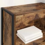vidaXL Bibliothèque Chêne Fumé 80 x 30 x 155 cm Bois d'ingénierie