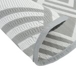 vidaXL Tapis d'extérieur gris Ø160 cm PP
