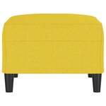 vidaXL Repose-pied Jaune clair 70x55x41 cm Tissu