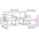 vidaXL Ensemble de canapés d'extérieur 4 pc