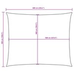 vidaXL Voile de parasol tissu oxford rectangulaire 5x6 m orange
