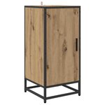 vidaXL Buffet chêne artisanal 35 x 35 5 x 76 cm Bois d'ingénierie