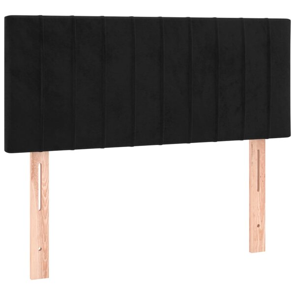 vidaXL Tête de lit Noir 90x5x78/88 cm Velours