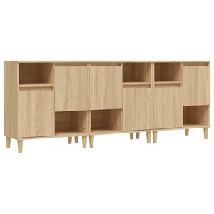 vidaXL Buffets 3 Pièces chêne sonoma 60x35x70 cm bois d'ingénierie
