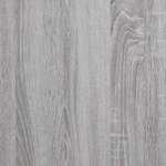 vidaXL Étagère murale avec barre sonoma gris 65x25x30 cm