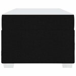 vidaXL Cadre de lit avec matelas Noir 90 x 200 cm tissu