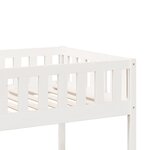 vidaXL Lit superposé Blanc 90x190 cm Bois de pin massif