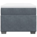 vidaXL Sommier à lattes de lit avec matelas Gris foncé 100x200 cm