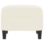 vidaXL Repose-pied Crème 60x50x41 cm Velours
