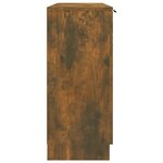 vidaXL Buffet Chêne fumé 90 5x30x70 cm Bois d'ingénierie