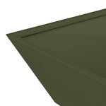 vidaXL Jardinière en bol olive verte   50x50x15 cm en acier.