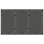 vidaXL Ensemble de repas extérieur 5 pc Noir et blanc crème polyrotin
