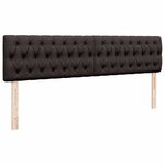 VidaXL Cadre de lit ottoman avec matelas marron foncé 160x200 cm tissu