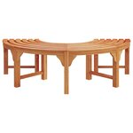 vidaXL Banc d'Arbre 2 Pièces Marron 160 x 160 x 45cm