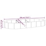 vidaXL Lit surélevé de jardin Acier enduit de poudre Anthracite