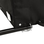 vidaXL Remorque de vélo noir et vert 45 kg fer