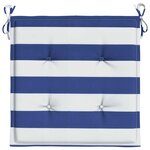 vidaXL Coussins de chaise de jardin lot de 6 40x40x4 cm tissu
