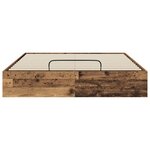 vidaXL Cadre de lit ottoman Bois ancien 193 x 120 x 25 cm