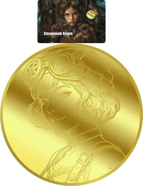 Pièce de monnaie en Or 12 Dollars g 0.031 (1/1000 oz) Millésime 2026 STEAMPUNK ORIGIN 1/1000 (PRÉCOMMANDE)