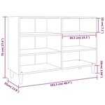 vidaXL Buffet sonoma gris 103 5x35x70 cm bois d'ingénierie