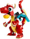 LEGO Creator - Set 3-en-1 Le dragon rouge (31145) pour enfants à partir de 6 ans