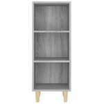 vidaXL Buffet Sonoma gris 34 5x32 5x90 cm Bois d'ingénierie