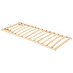 vidaXL Sommier à lattes sans matelas tête de lit réglable 70x200 cm