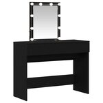 vidaXL Coiffeuse Chêne noir 100 x 40 x 130 cm Bois d'ingénierie