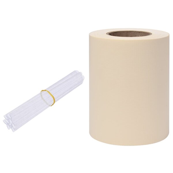vidaXL Écran d'intimité de jardin PVC 35x0 19 m Crème