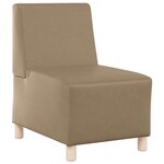 vidaXL Unité de Sofa Modulaire Sans Accoudoirs Cappuccino