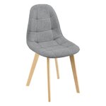 Lot de 6 chaises de salle à manger 86 x 53 x 47 cm gris clair 03_0006787