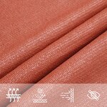 vidaXL Voile d'ombrage 160 g/m² carré terre cuite 2 5x2 5 m PEHD