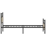 vidaXL Cadre de lit sans matelas chêne sonoma 100x200 cm