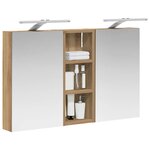 vidaXL Ensemble de Meubles de Salle de Bain 3 Pièces 80 x 10 5 x 50 cm