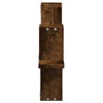 vidaXL Étagère murale chêne fumé 104 5x10x43 cm bois d'ingénierie