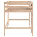 vidaXL Lit mezzanine enfants échelle 90x200 cm bois pin massif