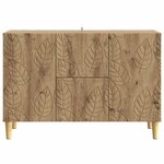 vidaXL Buffet Chêne artisanal 89 x 34 5 x 60 cm Bois d'ingénierie