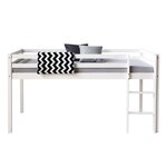 Lit mi-haut avec matelas sommier à lattes 90x200
