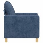 vidaXL Canapé Bleu 76 x 81 x 87 5 cm Polyester