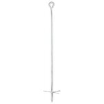 vidaXL Ancres de terre 6 Pièces 10x60 cm Métal galvanisé